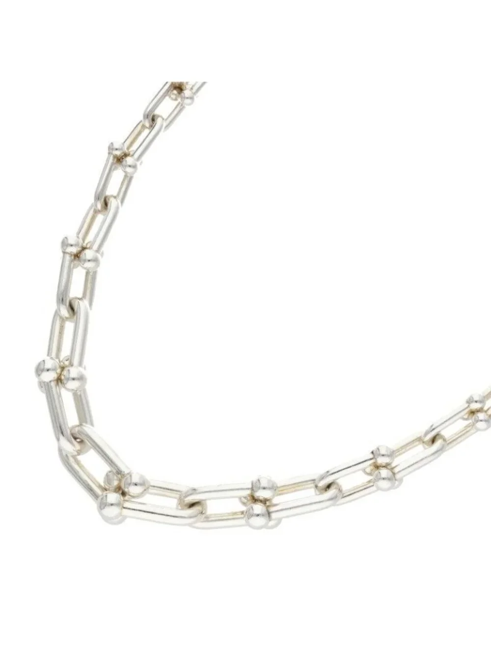 Tiffany & Co HardWear Graduated Link Silver Necklace